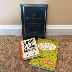 A Grandparent's Journal and Humorous Book Set